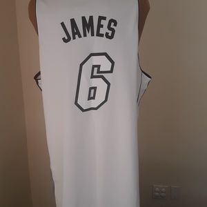 lebron james white hot heat jersey